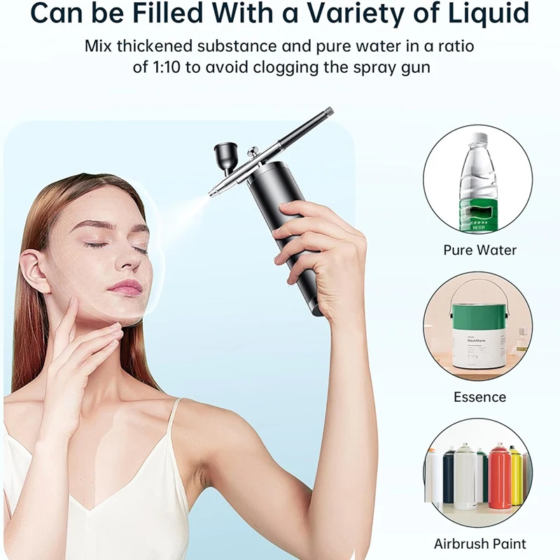 Набор аэрографов Портативный аэрограф с компрессором Набор ручных аэрографов Идеально подходит для комплексных задач, таких как татуировки/маникюры