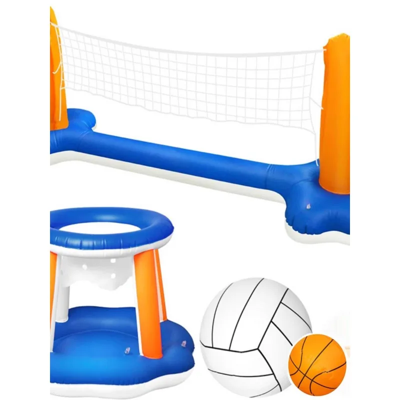 

Swimming pool inflatable toy basketball hoop water volleyball goal props sports adult children water game training teaching