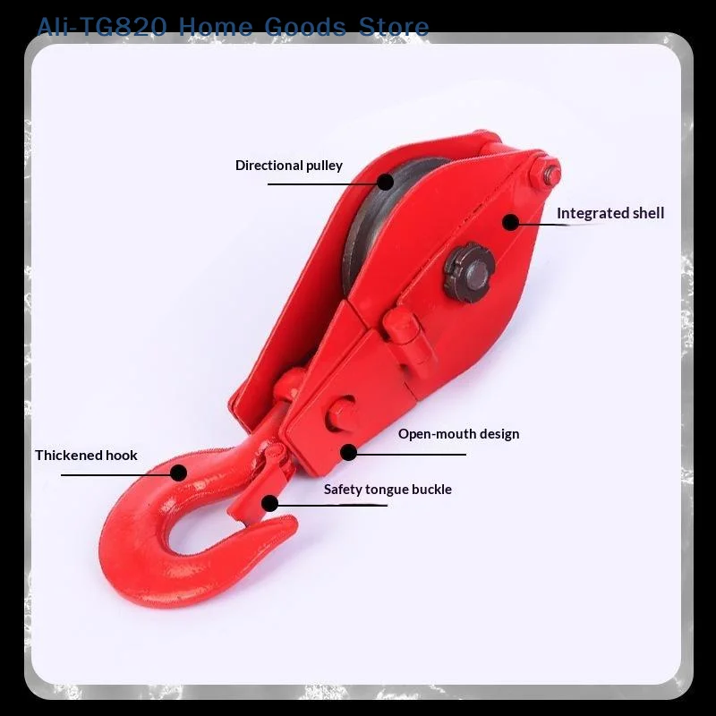 [TG820]Suitable For Lifting Slings, Hardware, Crane Construction, Mini Pulleys, Rotating Rings, Lifting Pulley Blocks