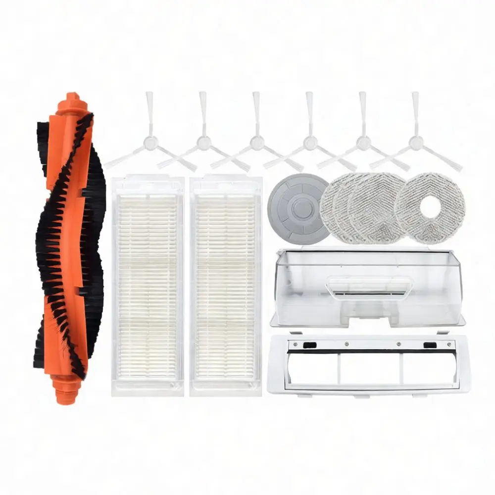 For X20 C101 Robot Vacuum Spare Parts Maintenance Kit Roller Side Brushes Hepa Filters Mop Pads Box Replacement
