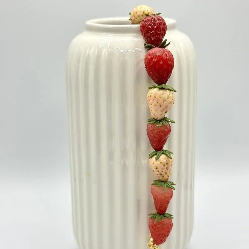Niedliches 3D-realistisches Frucht-Perlenarmband, handgefertigt aus Harz, für den Sommerurlaub, den täglichen Gebrauch, Geschenk für Mädchen. – Detail 14