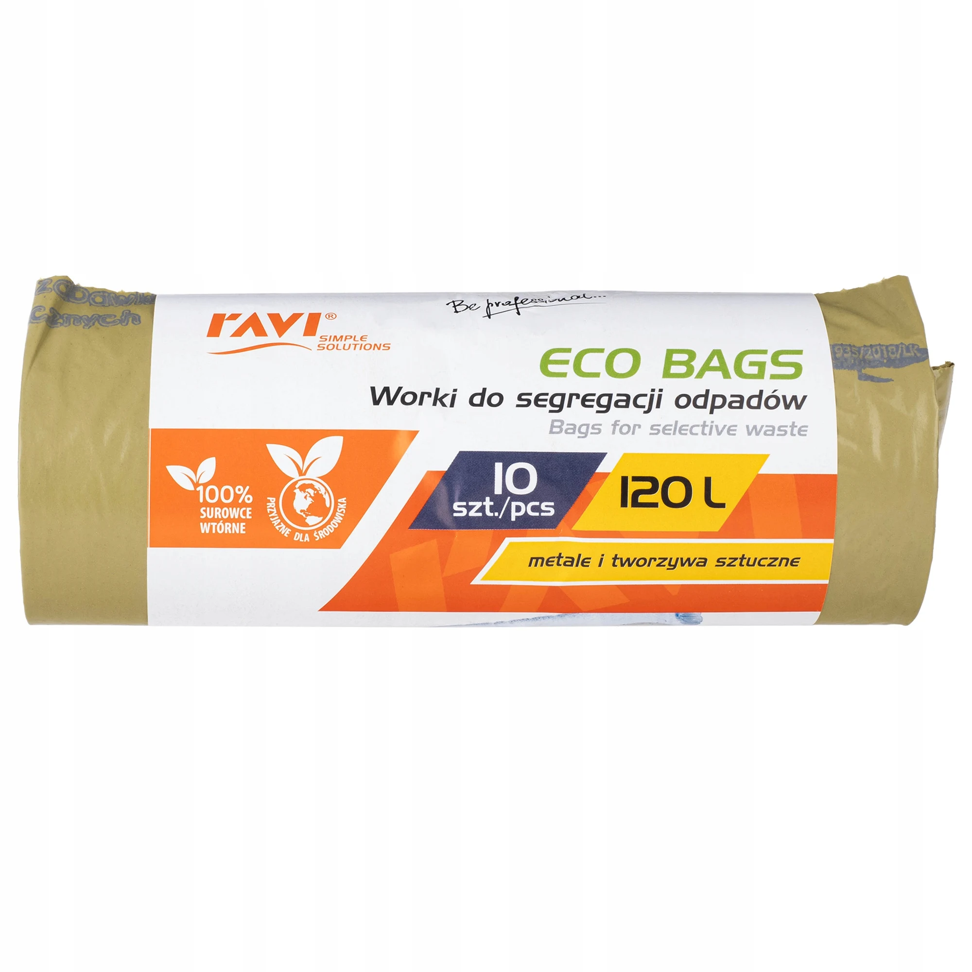 أكياس قمامة قوية سعة 120 لتر من رافي، 10 قطع للبلاستيك النفايات