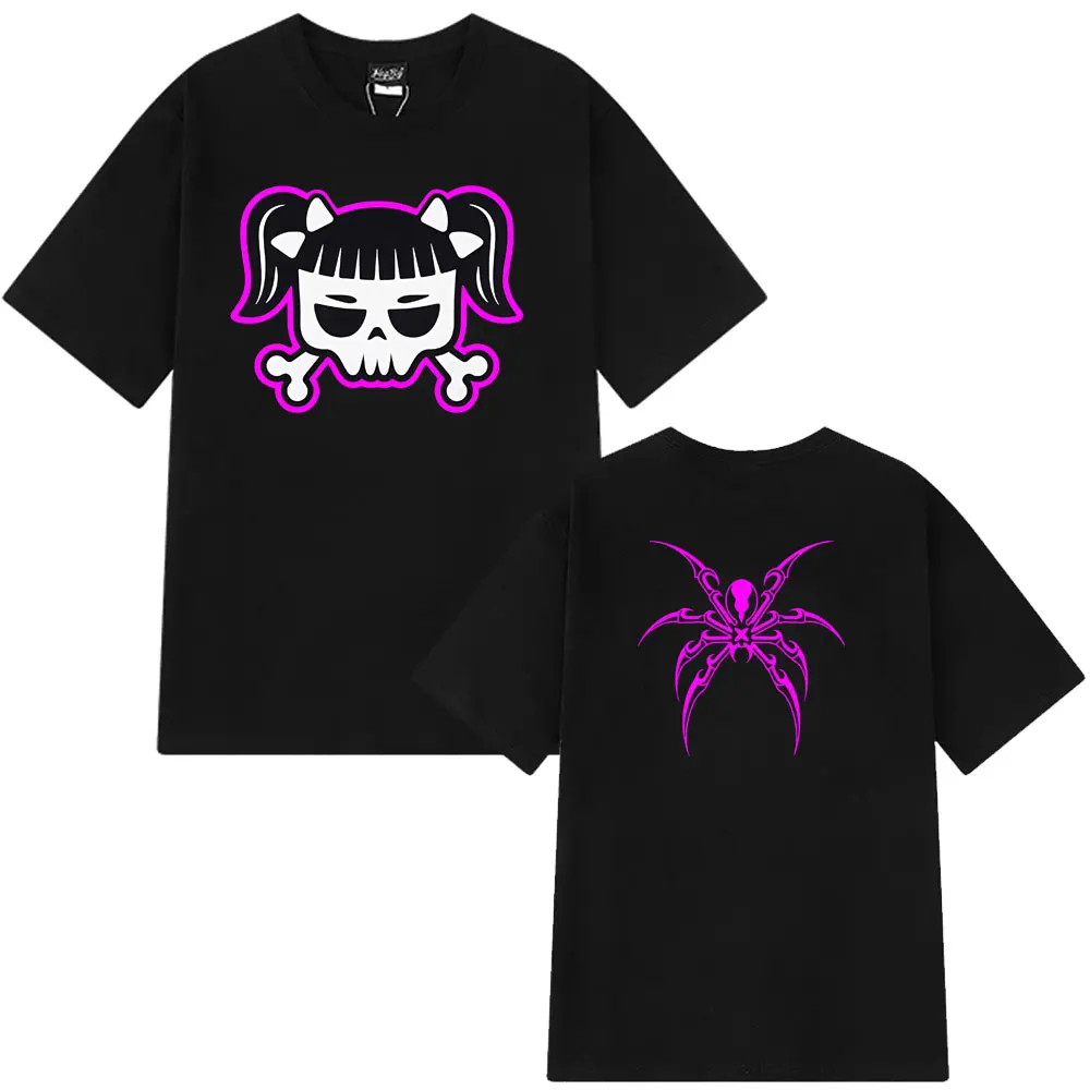 

Singer Cazzu Latinaje Tour 2025 Merch T-shirt Men Women Casual Cotton T-shirt Oversized Short Sleeve Hip-hop T Shirts Fan Gifts