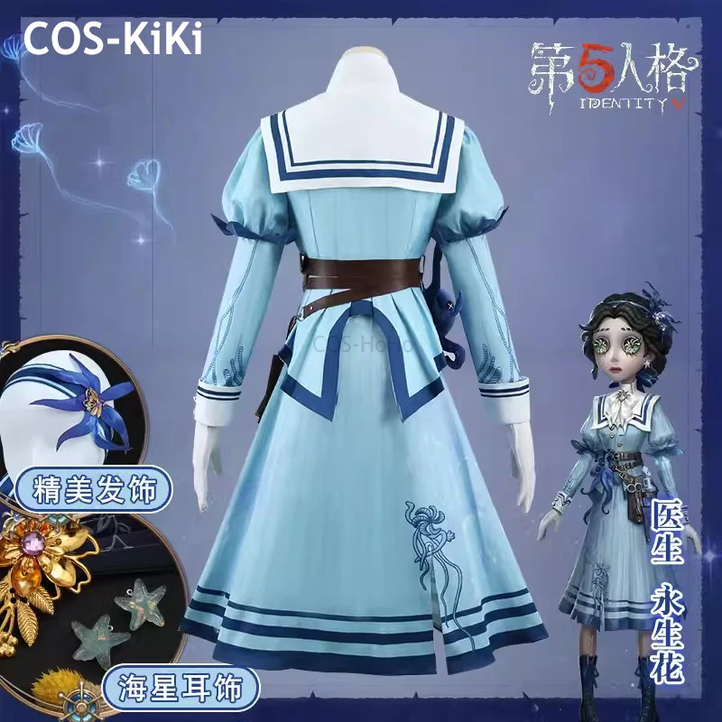 COS-KiKi-Costume de Cosplay pour Femme, Teinture de Garde d'Enfant, Docteur Aide à la Fleur, Jeu de Peau Imbibé, Belle Tenue de ixd'Halloween