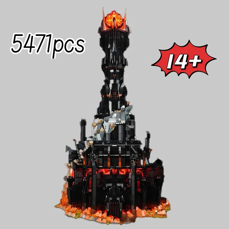5471 stücke Kreative 10333 Schwarz Turm Dark Modell Bausteine Kit Ziegel Spielzeug Für Jungen