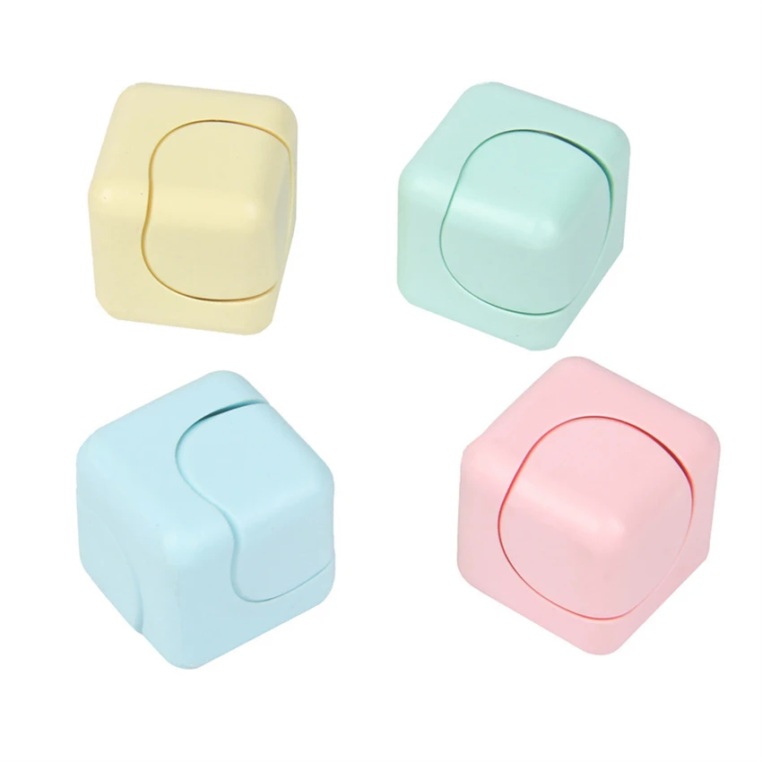 لعبة فيدجيت سبينر البلاستيكية لتخفيف التوتر أثناء السفر في المكتب تساعد على القلق والتوحد والتوتر - مكعب EDC للبالغين لسطح المكتب. #4