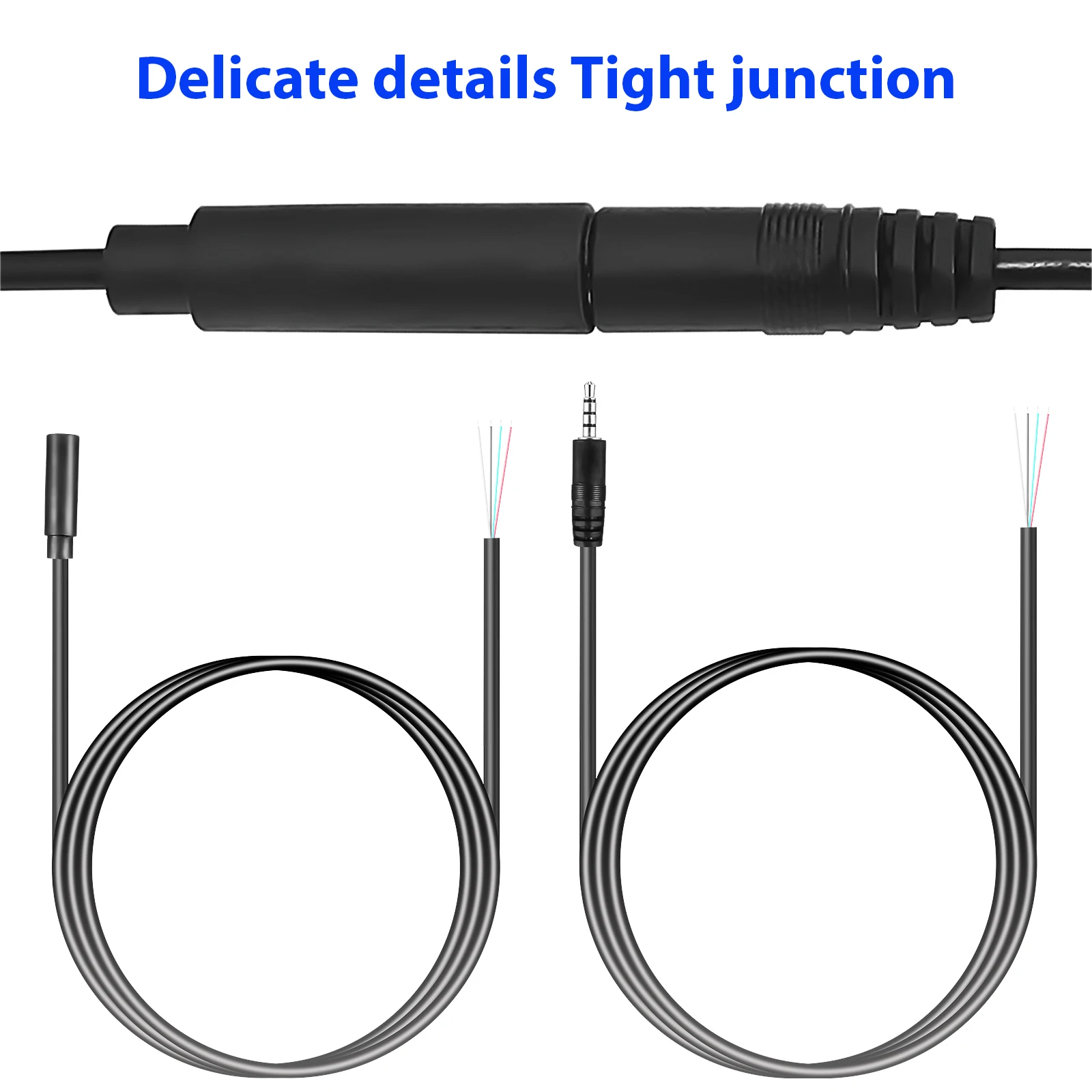 

8pcs 3.5mm Plug Adapter Audio Cables Speaker Connectors Digital Replace Microphone Laptop Male Female Durable Versatile