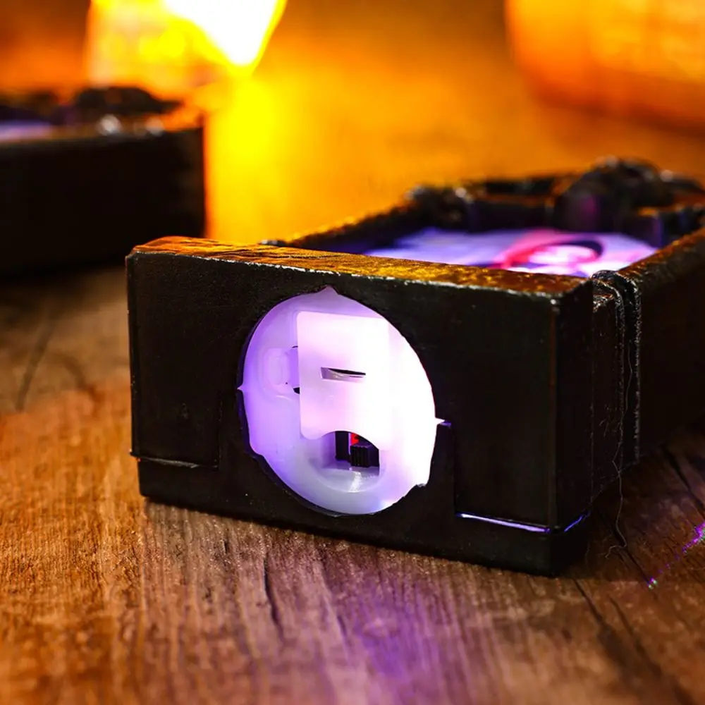 Durable Creative Luminous Tombstone Night Light Scary Retro Skull Lamp Three-dimensional Colorful LED Nightlight Bar
