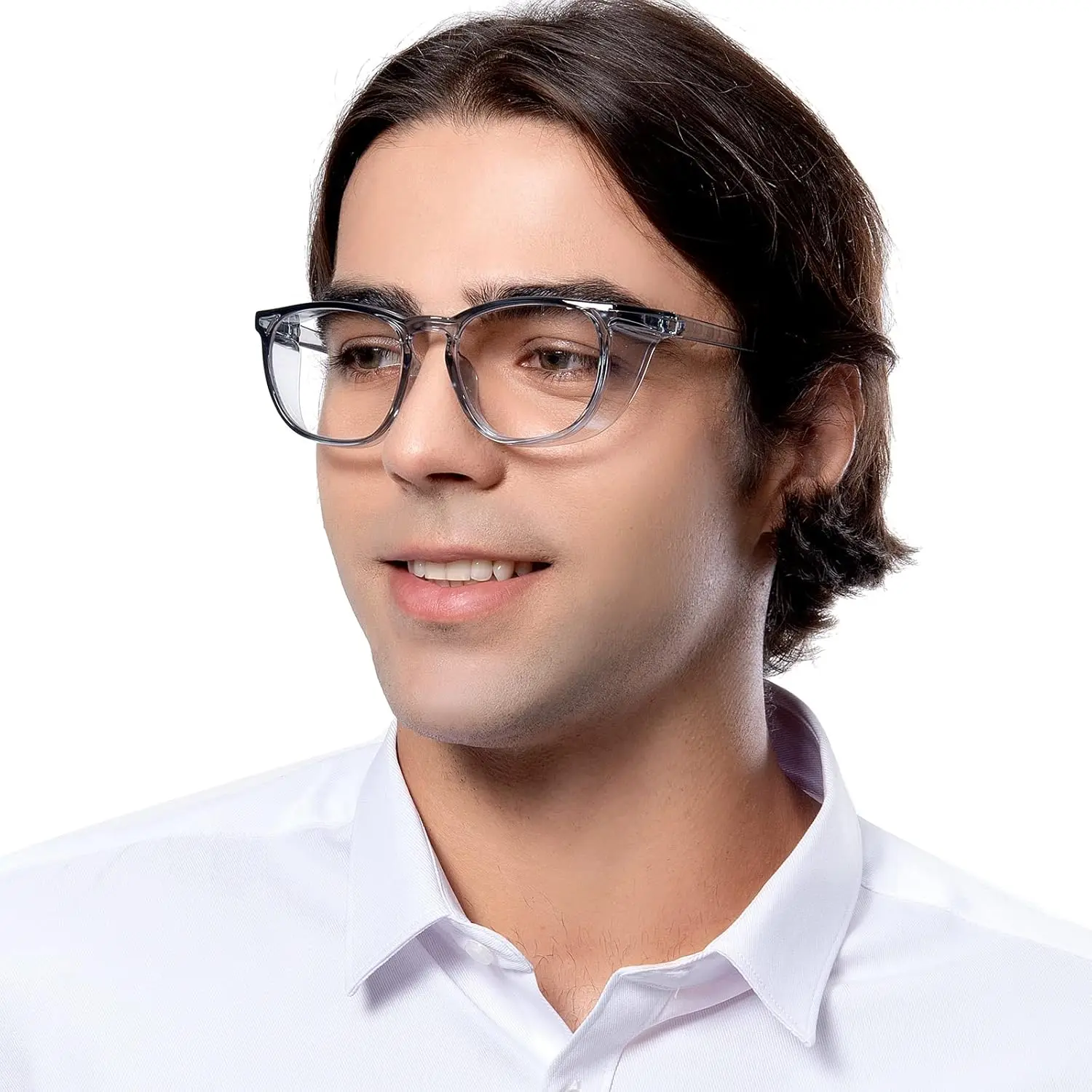 Gafas de seguridad con lentes transparentes resistentes a los arañazos, lentes de protección ocular a la moda, grandes gafas de seguridad