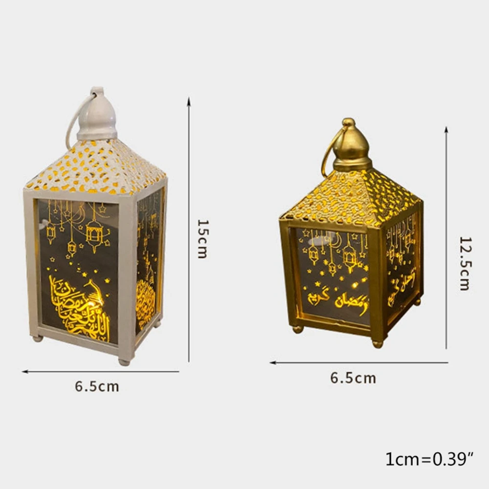 

A98Z Elegant Square Ramadan Hanging Light Eid Mubarak Elements Light Eid Ramadan Lamp