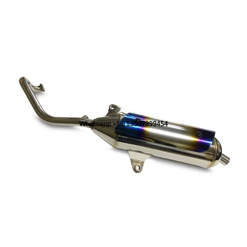 Universal Stainless Steel 304 Mirror Polished Silver Motorcycle Exhaust Muffler Retrofit/Upgrade Hand Welded Good Quality