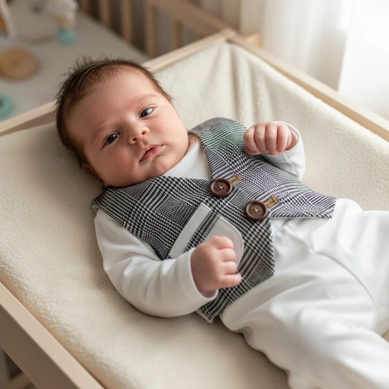 

Реквизит для фотосъемки новорожденных, комплект штанов и жилета для маленьких мальчиков, идеально подходящий для дня рождения, наряды для фотосессии, аксессуары для фотосессии