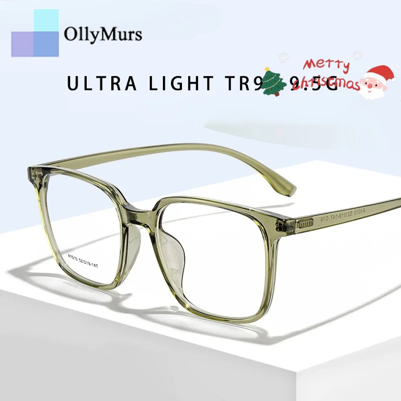 

OLLYMURS Ретро модные квадратные ультралегкие очки TR90 оптические очки по рецепту оправа для мужчин и женщин очки A1010