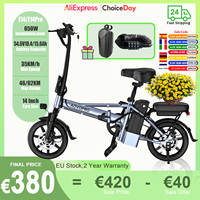 2025 New AOVOPRO E14/E14Pro Electric Bike 500W Powerful Motor Scooter 14Inch 54.6V 15.6Ah 62KM Long Range 35KM/H Foldable EBlike