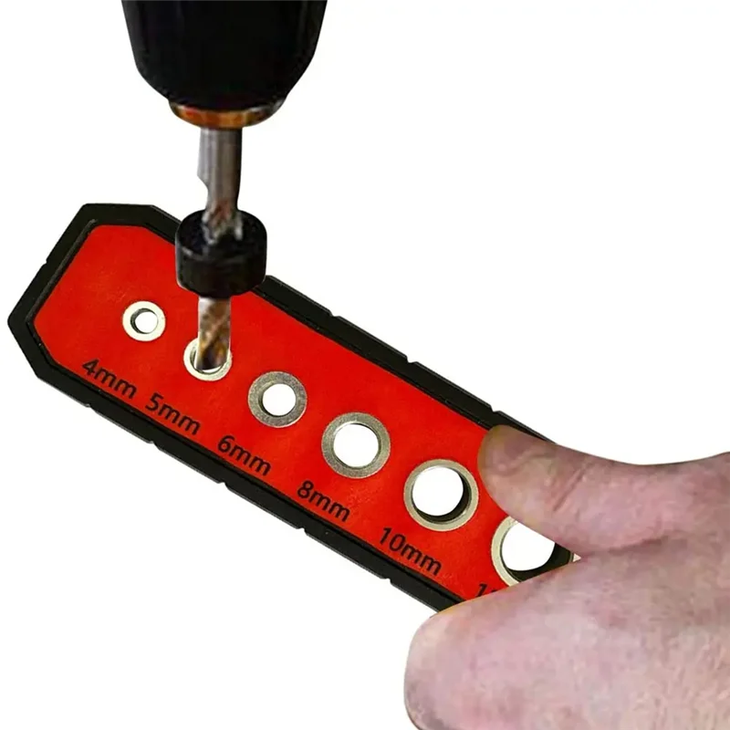 

High Quality-Hole Drilling Tool 6-Hole Punch Locator Drill Guide Durablewood Drilling Guide Cabinet Handle Drill Guide For Furni