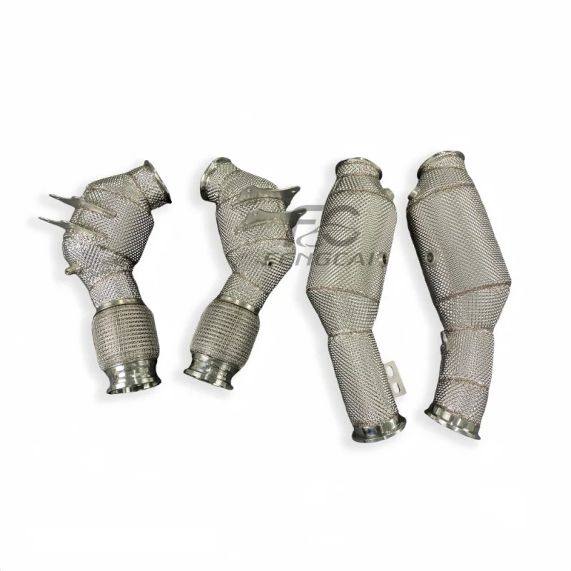 High Performance Stainless Steel Downpipe Exhaust for Maserati MC20 3.0T No Engine Failure Lights Exhaust Pipes Power Upgrade