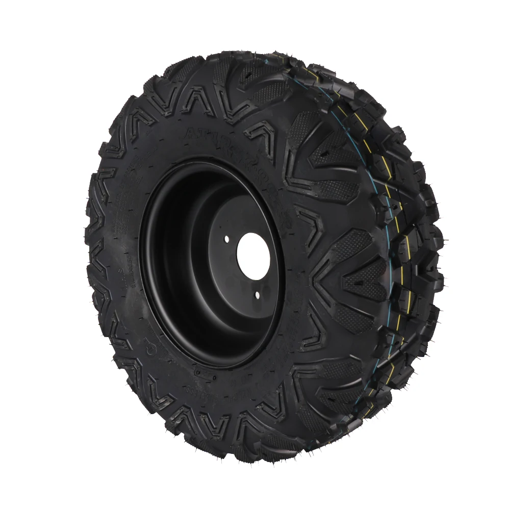 8 inch Off-road Front Wheel 19x7-8 Inch Tubeless Tire With Black Wheel Hub For ATV Go Kart UTV Buggy Golf Cart Quad Dirt Bike