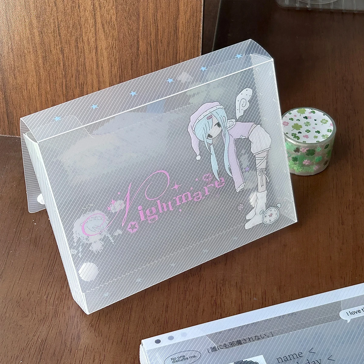 Kawaii A6 حقيبة ملفات البلاستيك لطيف وثائق الايداع حقيبة التخزين طالب المنظم معلومات جيب المجلدات القرطاسية #5