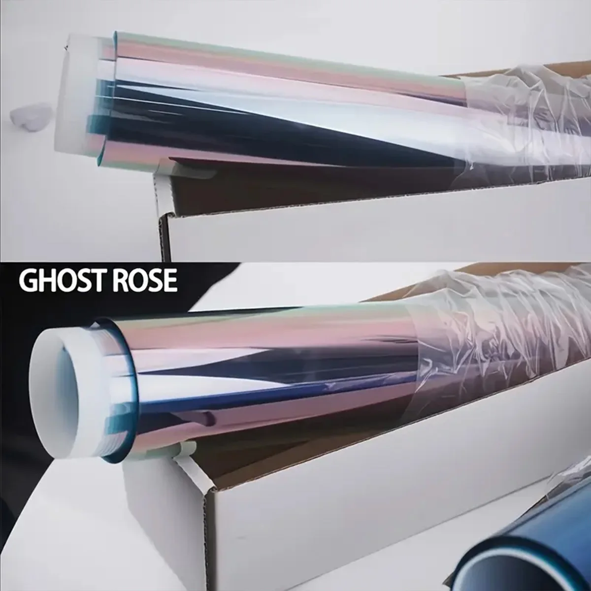 Ghost Rose Red Chameleon Solar Tint Film Windscreen Foils Car Front Rear Window Tint Windshield Protection