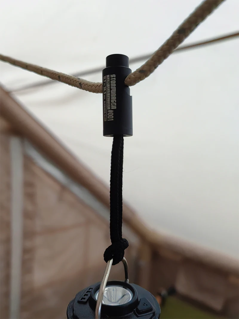 Outdoor Camping Wind Rope Buckle Tent, Press Type Fixed Rope, Can Hanging Lamps, Camping Supplies