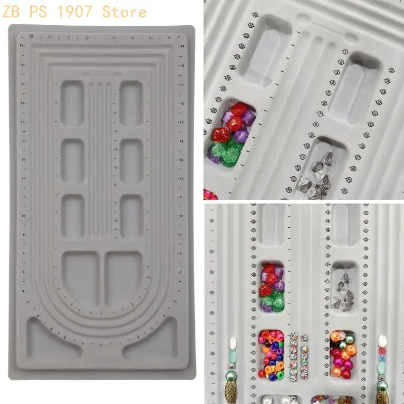 

Bead Design Board Jewelry Storage Tray Bead Measuring Board 55KA