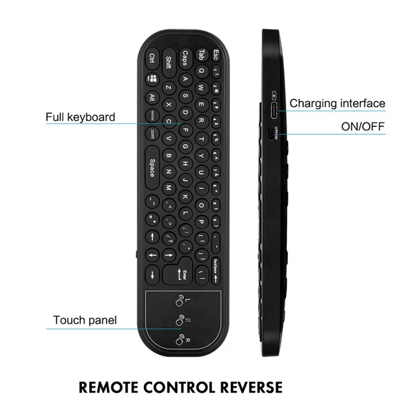 AS95-G60S PRO BT Remote Suara Bahasa Inggris + Lampu Latar Suara Rusia 2.4G Bluetooth Remote Mode Ganda untuk Proyektor Kotak TV Android