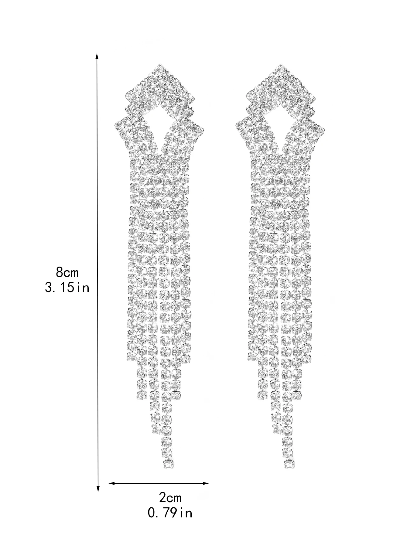 Luxury Women\'s Earrings Rhinestone New Shiny Wedding Party Jewelry Gifts Accessories For Women