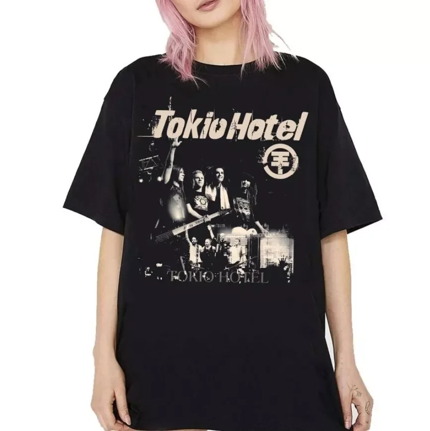 Tokio Hotel T Shirt, Band Music Unisex Shirt, Unisex Short Sleeve T-Shirt Funny Short Sleeve Tshirt Streetwear