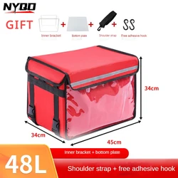 Motorcycle Electric Vehicle Takeout Box Household Refrigerated Insulated Box Commercial Delivery Box 62L Large Capacity