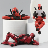 Anime Deadpool Action Figure Car Interior Decoration Toys Pendant Car Accessories Model Mini Doll Figurine Kids Toy Gif