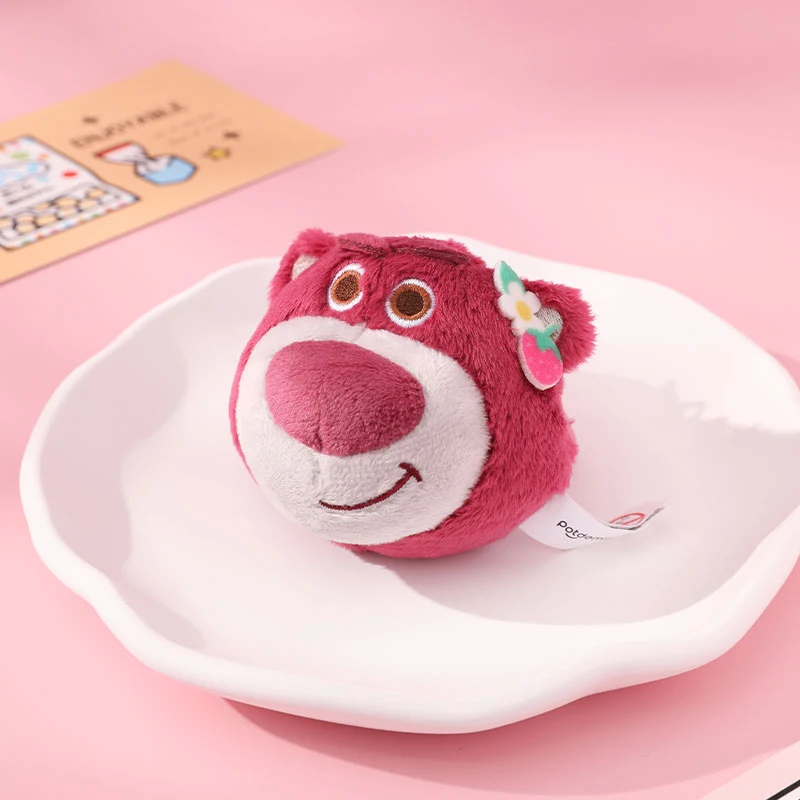 Disney Lotso Plush Toy Keychain Cartoon & Cute Anime Doll keyring Backpack Pendant Children's Toys Birthday Present