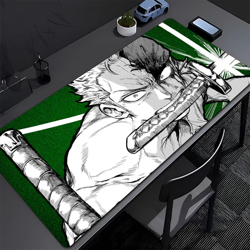 

ONE PIECE Zoro Mouse Pad Large Computer Office Game Table Mats Rubber anti-slip Gaming Keyboard coaster Long Desk Pads Mousepad