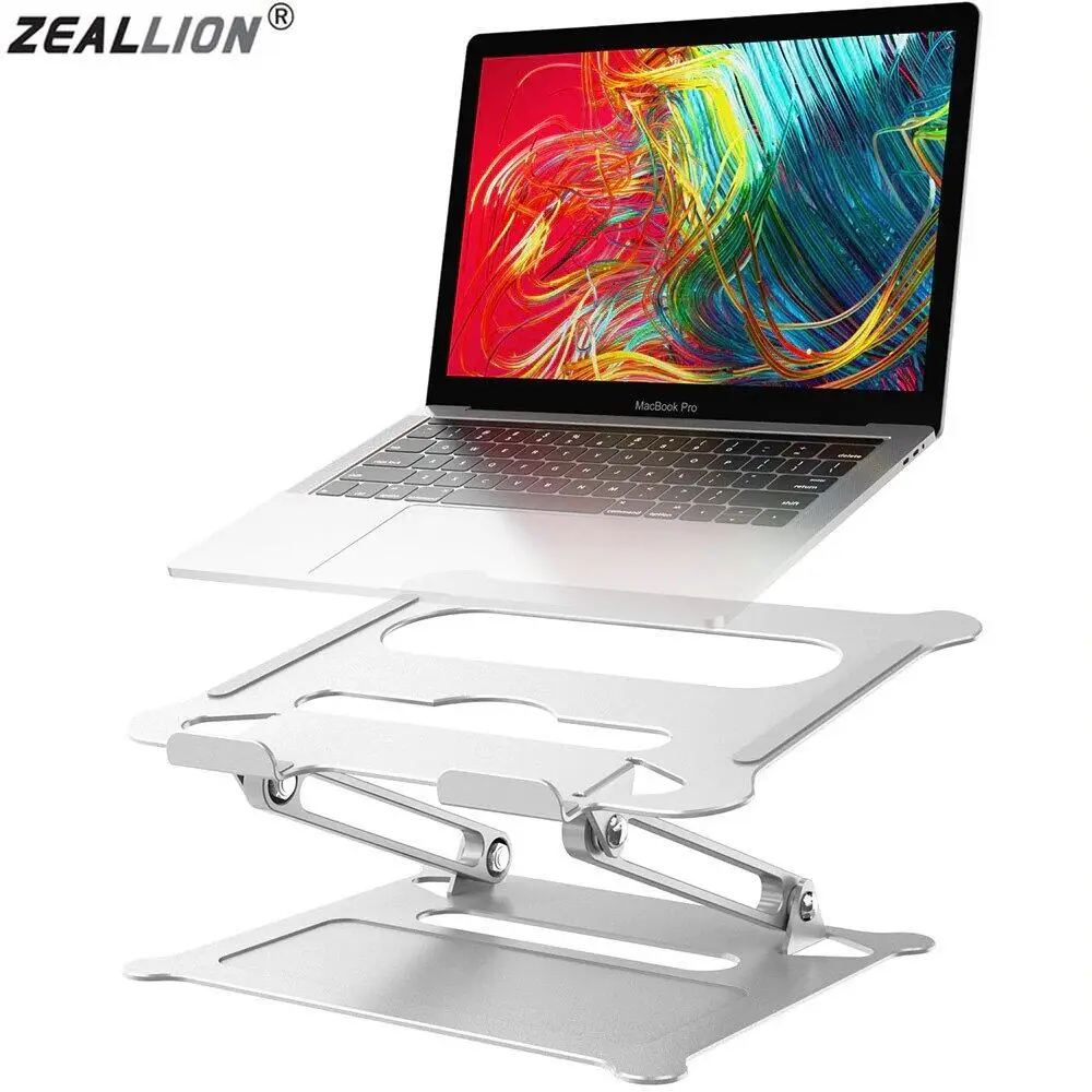 

Aluminum Alloy Laptop Stand Folding Portable Lifting Cooling Adjustable Holder for Notebook MacBook Computer Non-slip Bracket