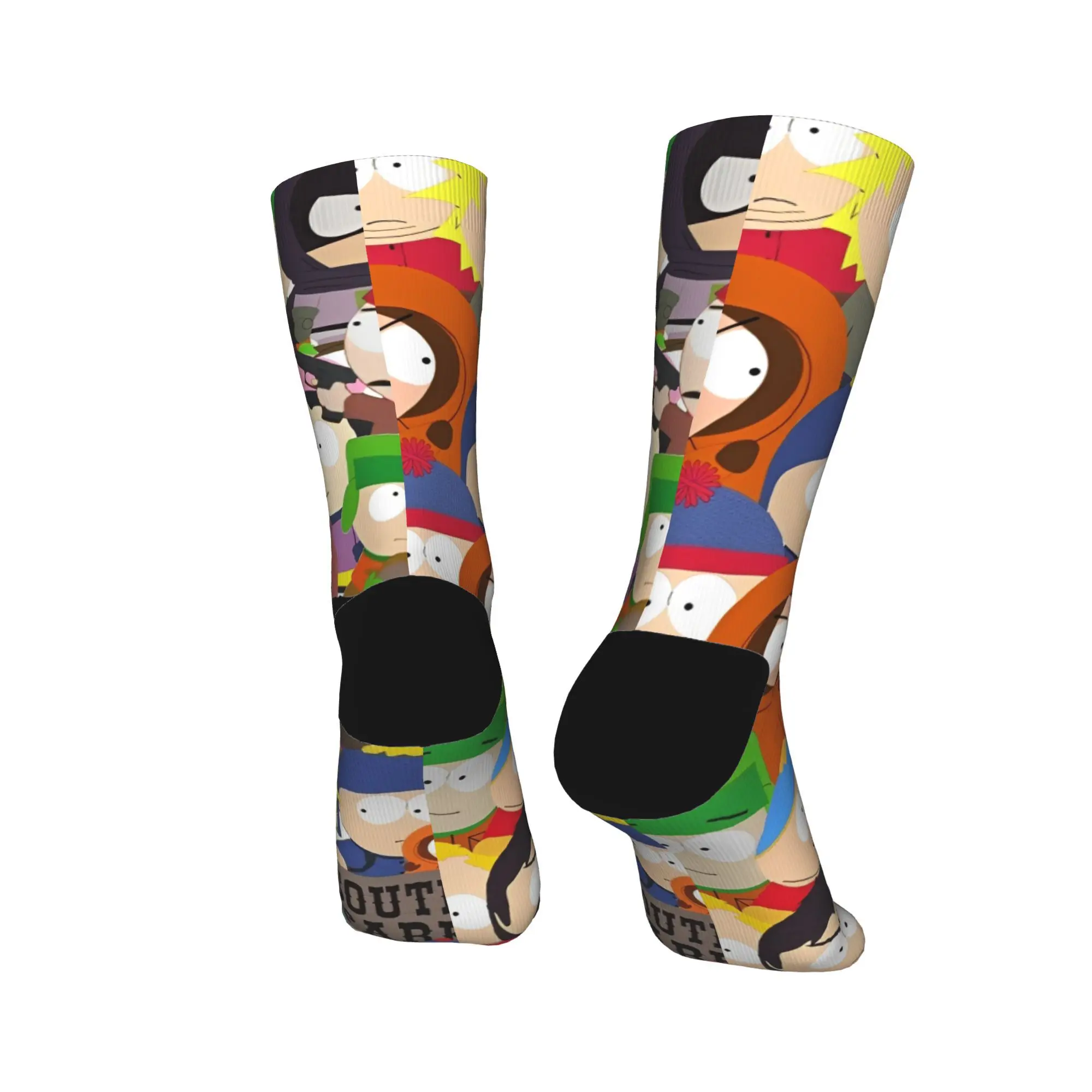 South-Park Cartoon Socks Men Women Polyester Stan Cartman Kyle Kenny Socks Spring Summer Autumn Winter Middle Tube Socks