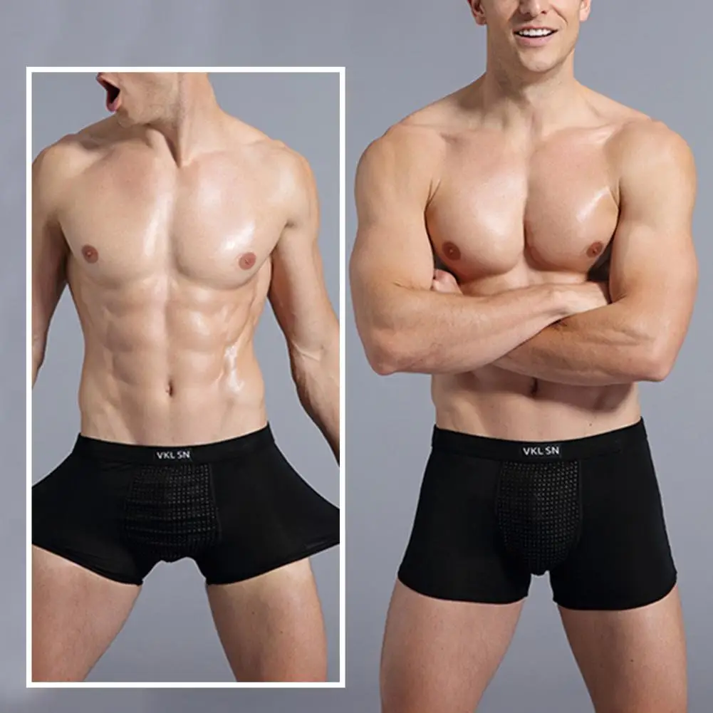 Effective Men Underpants Health Care Male Boxers U Convex Intimate Quick Dry Underpants  Massage