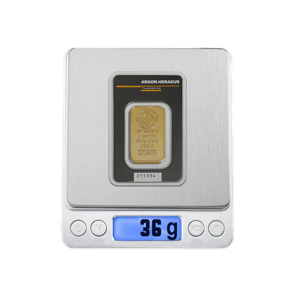2026 new Non Magnetic AH 1oz Gold-Plated Brass Bullion Bar Serial Number with New Black Packaging Collectible