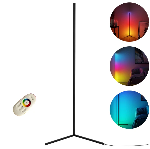 

Newish Dancing Remote Control Tripod Stand RGB Led smart corner Floor Light For Home Decor living room