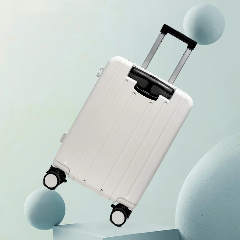 2024 New Baby Mother Suitcase PC Double Pull Rod Lazy Sit to Ride on Trolley Luggage With Seat Cushion 20" Rolling Travel Bag