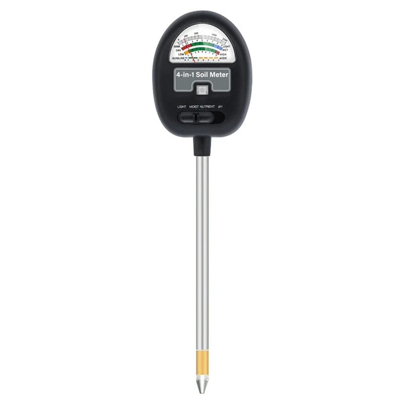 Hot Sale 4-In-1 Soil Moisture Meter Soil PH Meter Soil Water Meter Soil Tester For Moisture For Garden/Farm/Plants