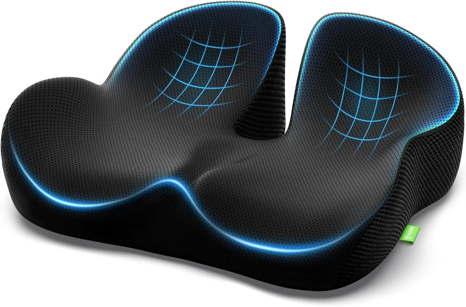 

Gel Seat Cushion for Office Chairs, Ergonomic Memory Foam Chair Cushion for Sciatica & Tailbone Pain Relief, Breathable Car Seat
