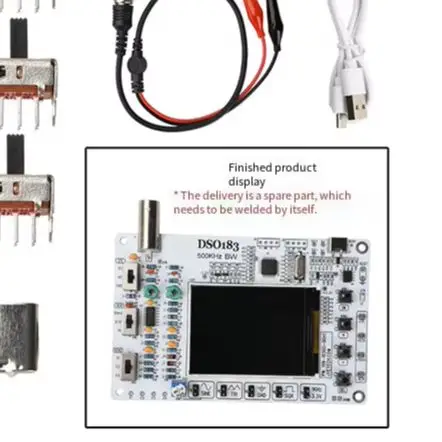 /DSO183 /5V /Digital Oscilloscope Kit 500kHz Bandwidth Signal Generator For Electronics Training DIY Development Tool