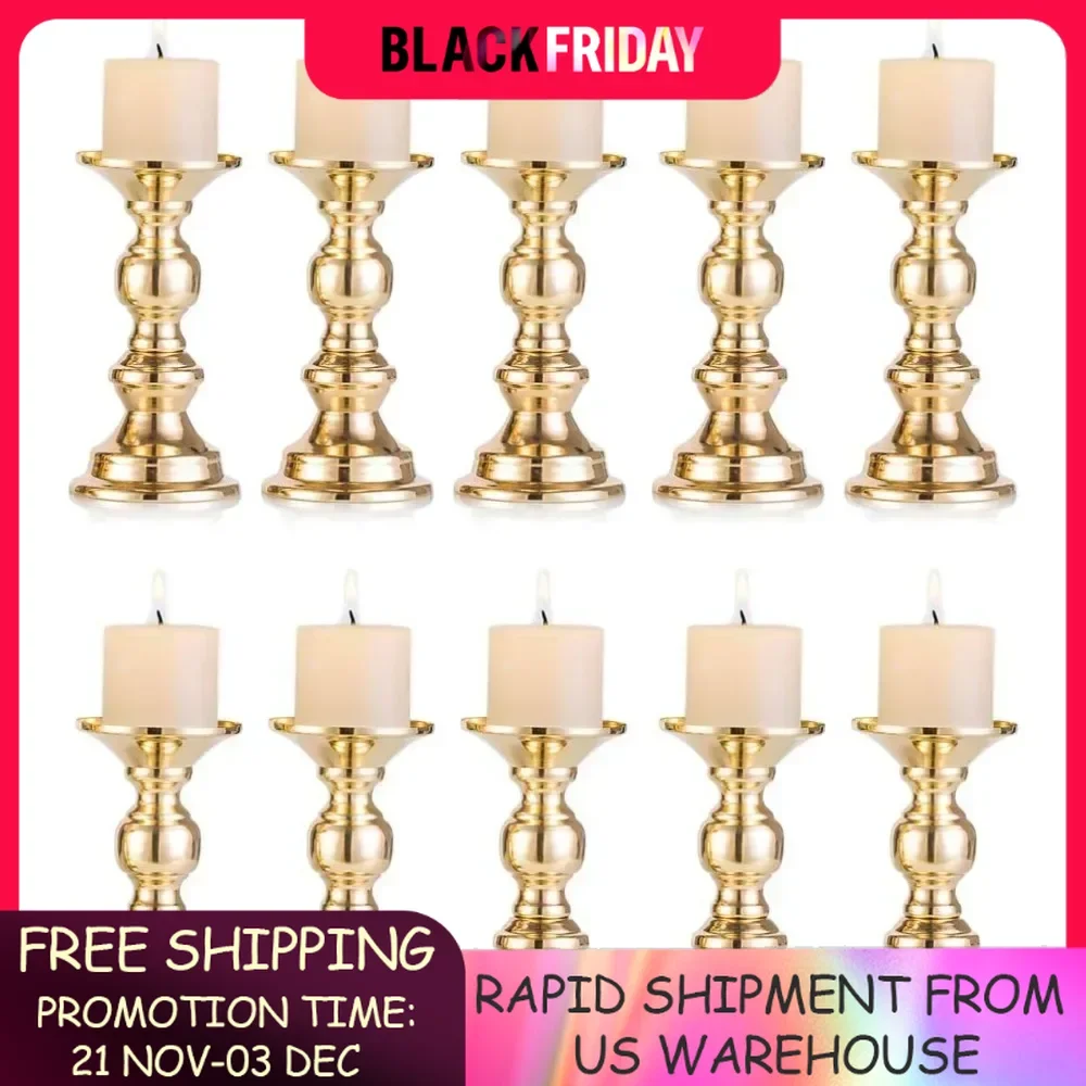 Wedding Centerpieces Candlestick Holders for 2 Inches Candles Stand Decoration Ideal for Weddings Centerpiece Parties Home Decor