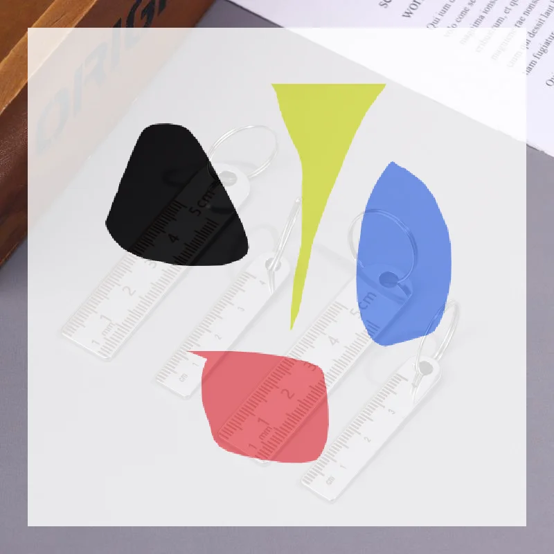 

Мини-линейка из нержавеющей стали с брелком — измерительный инструмент для офиса и школы (измерительная линейка против потери)