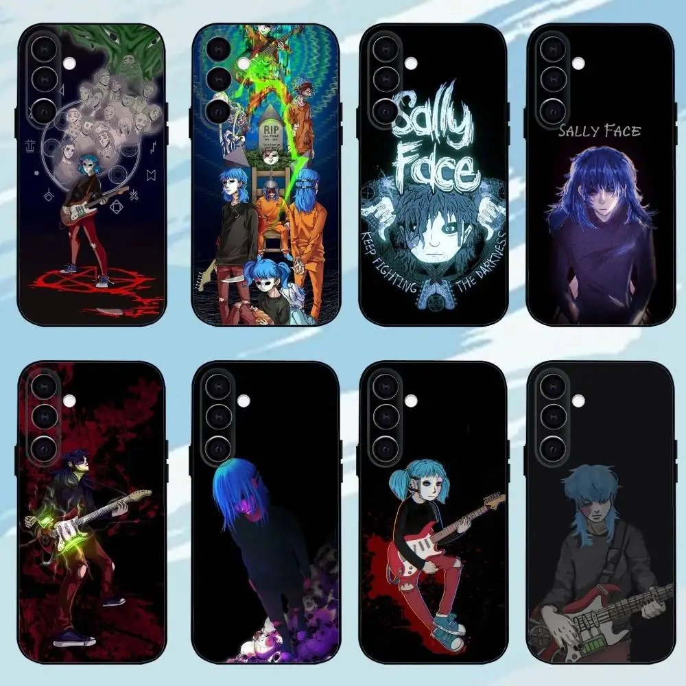 

Game S-Sally F-Face Black Shell Phone Case For Samsung Galaxy A73,A72,A71,A70,A53,A52,A51,Others Soft Black Shell