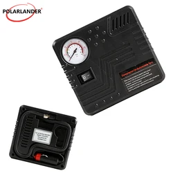 Bomba de ar automática de emergência para carro, dc 12v, ferramenta de inflar pneus, medidor de pressão, conector de isqueiro, compacto e portátil de alta qualidade