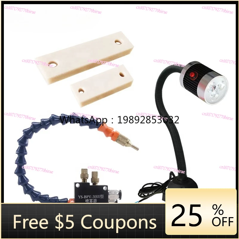 Led Lamp Numerical Control Sprayer Cooling Tube Plastic Clamp Fitting Milling  Cutting Machine