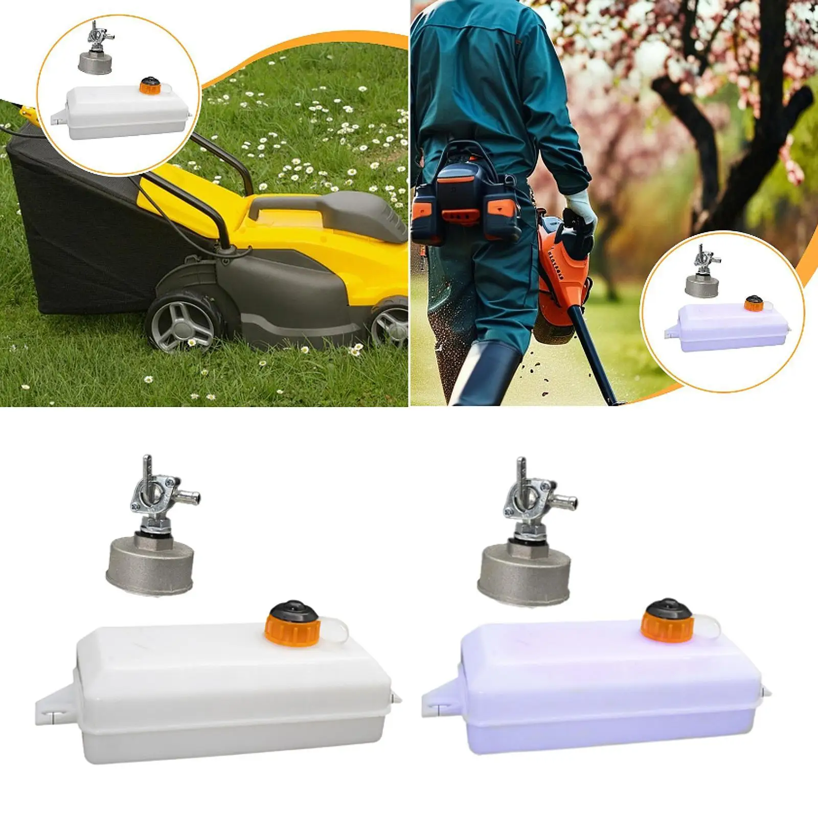 Impact Rammer Tank Large Thickened High Performance Oil Box Replacement Gas Tank Gas Canister for Cutter Mower Trimmer