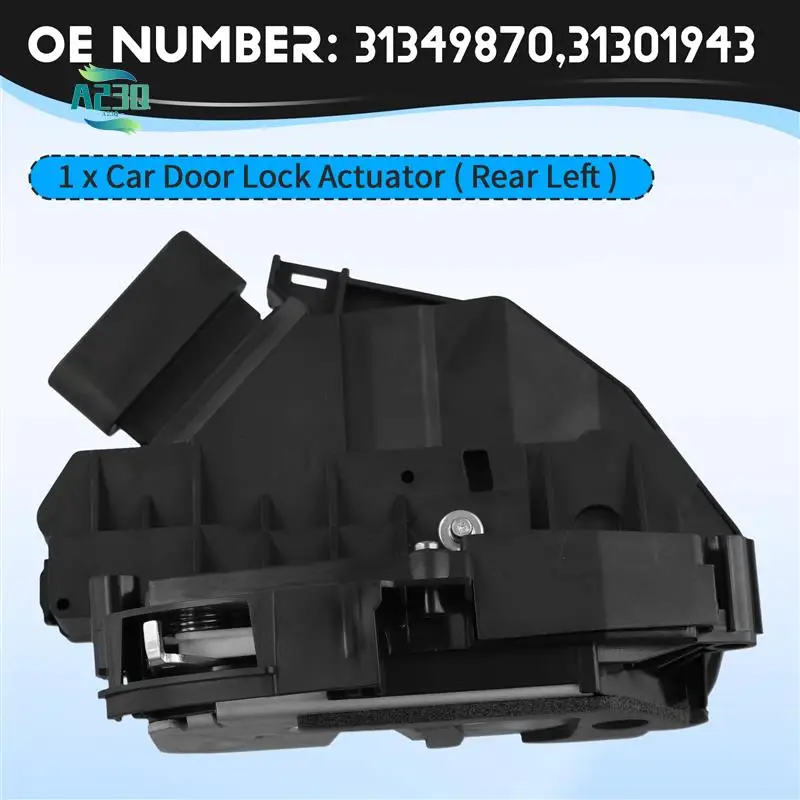 

A23Q-5Pins Rear Left Car Side Door Lock Actuator System 31301943 31349870 For VOLVO I S60II XC60