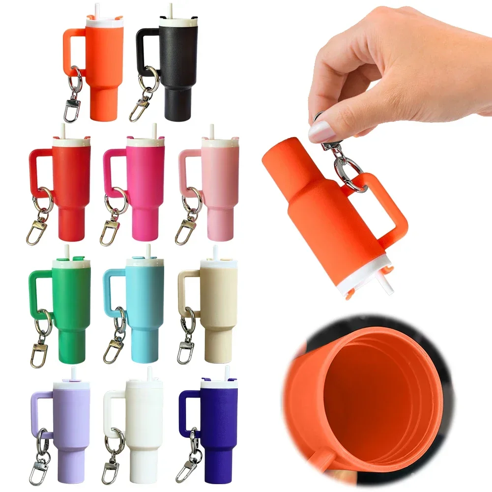 Mini Cup Keychain Mini Tumbler Keychain Lip Balm Keychain Chapstick Holder  for Stanley Water Bottle Accessories