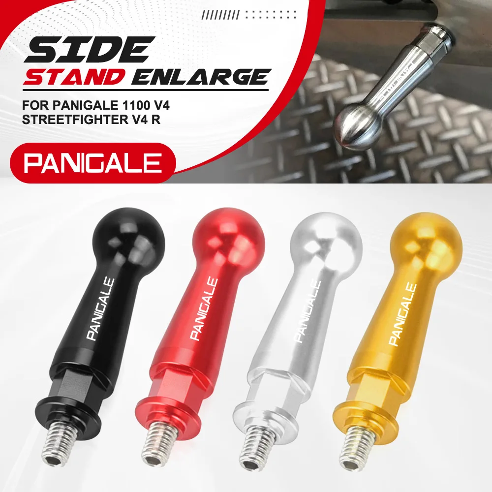 

For Ducati Panigale 1100 V4 Streetfighter V4 R Superleggera Foot Side Support Lengthen Kick Stand Pivot Screw Peg Stand Protect